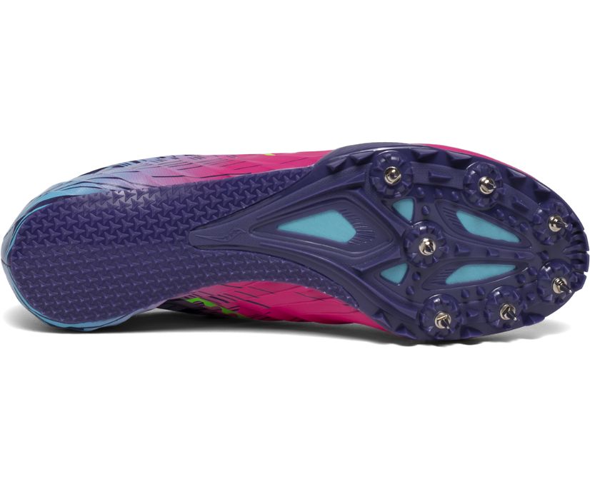 Women's Saucony Spitfire 5 Running Shoes Pink / Purple | Singapore 203XYUF